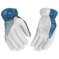 Kincopro Heatkeep Gloves, Women's, L, Angled Wing Thumb, Double Shirred Elastic Wrist, TR2 Lining 103HKW-L